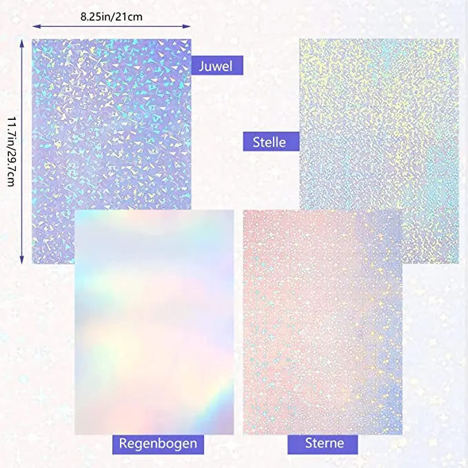 

36 шт. голографическая наклейка, сменная самоклеящаяся прямоугольная наклейка