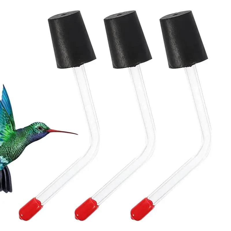 

Hummingbird Feeder Parts 3pcs Replacement Parts For Hummingbird Feeder Tube Widely Applicable Hummingbird Feeder Tube For Making
