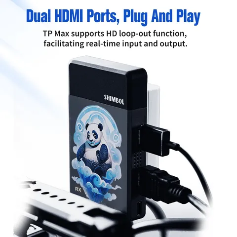 Shimbol TP Max Беспроводная система передачи видеосигнала 1000 футов 5G HDMI передатчик-приемник для прямой трансляции съемки потоковой передачи