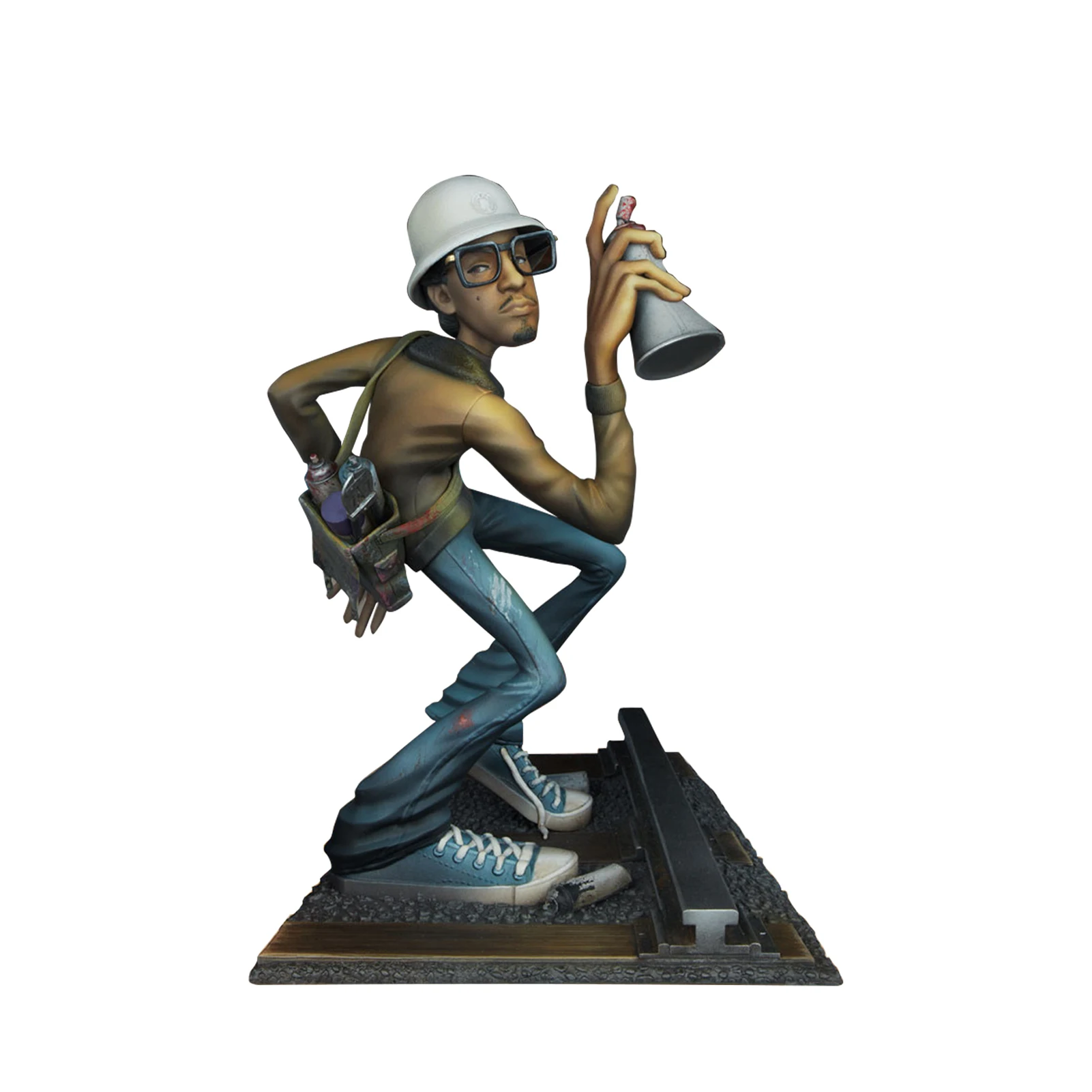 

Resins culpture Artist Statue Resin Statue DJ Break Dance Modeling Resin Desktop Statue Home Decoration Classic Rapper Sculpture