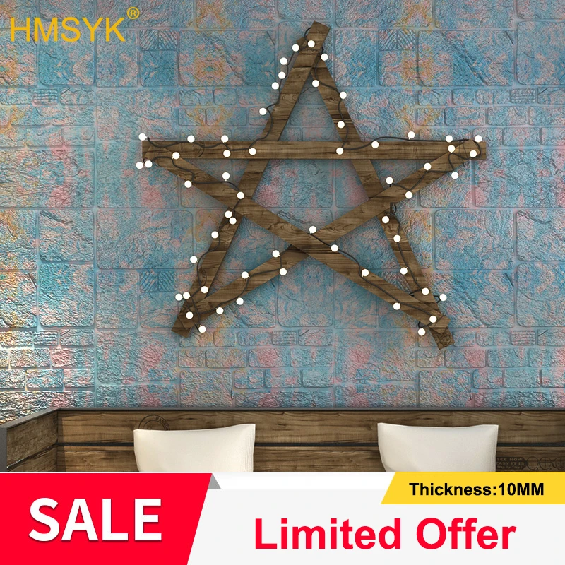 

1PC Self-adhesive 3D Wall Stickers Bedroom Living Room Warm Bathroom Waterproof Wallpaper Ceiling Ceiling Room Wallpaper 70*70cm