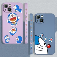 doraemon anime cute for apple iphone 13 12 mini 11 pro xs max xr x 8 7 6s se plus liquid left rope phone case cover capa coque