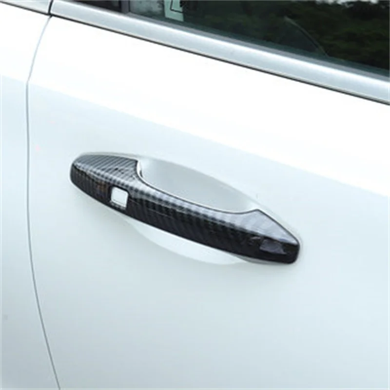 

For Great Wall Haval Jolion 2021 2022 ABS Carbon Fiber Door Handle Cover Bowl Frame Trim Protector Sticker Car Styling Accessory
