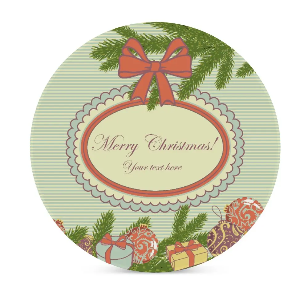 

6PCS Round Coasters Absorbent Ceramic With Cork Backing Cup Mat Pad For Drinks
