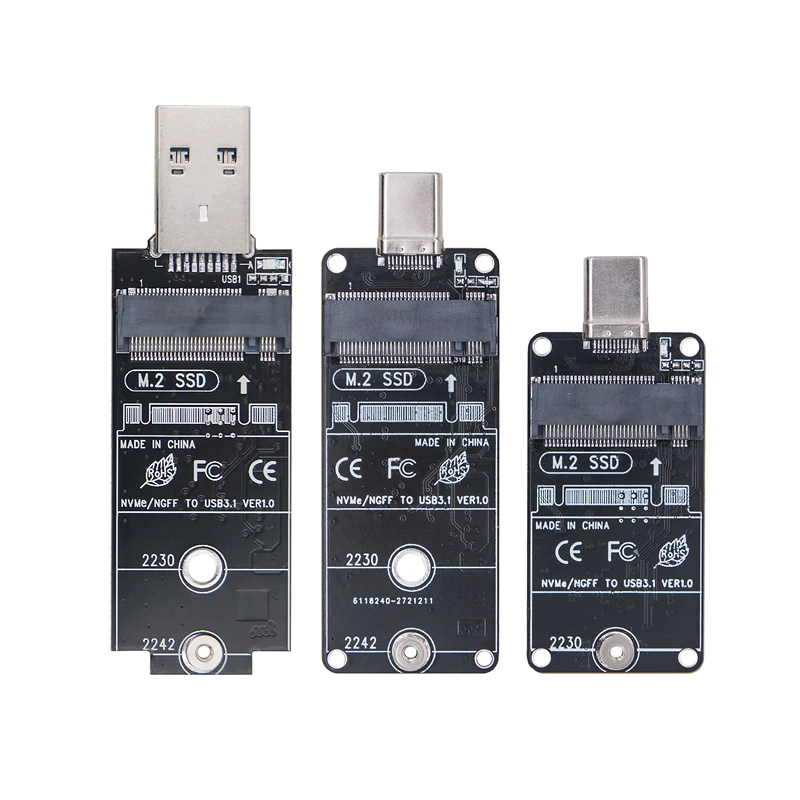 Адаптер M.2 SSD RTL9210B двухпротокольный чип 10 Гбит/с USB 3 2 GEN2 внешний диаметр/Тип C ключ B