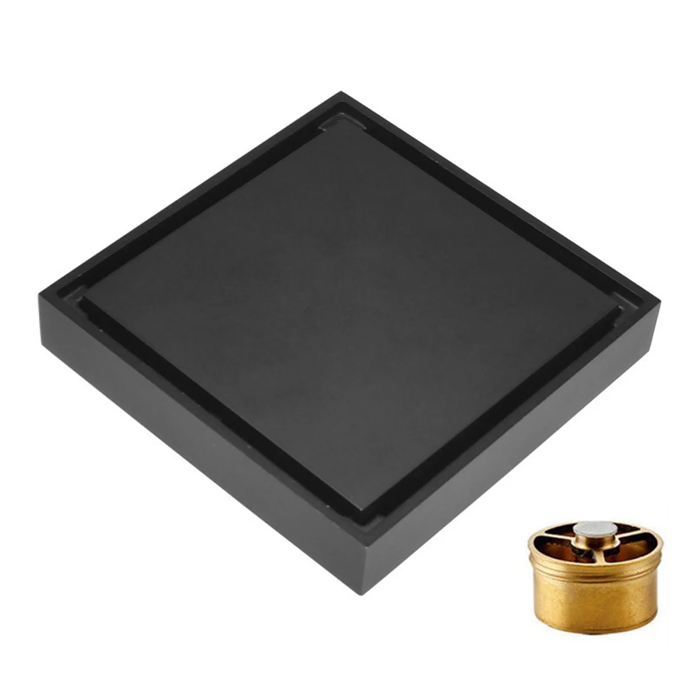 

With Core Easy Install Stainless Steel Deodorant Anti Blocking Universal Home Square Invisible Bathroom Supplies Drain Strainer