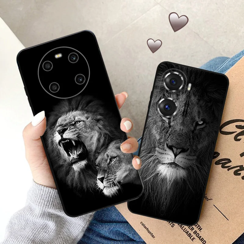 Матовый черный чехол для телефона Honor X8 X7 X9 X6 X40 20 30 i 50 60 SE 70 Pro Magic4 Play 6T 9A 6C