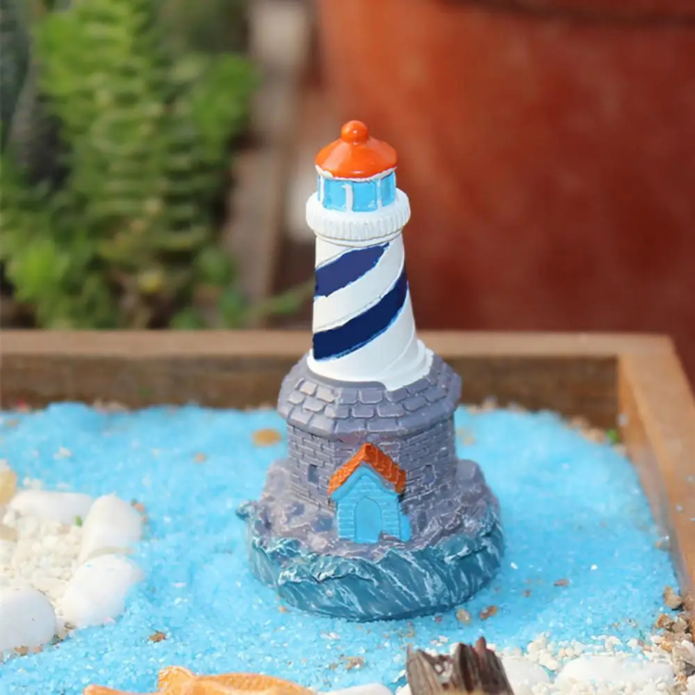 

Нежная легкая фигурка маяков с микро-пейзажем, привлекательная скульптура маяков, реалистичная форма, домашний декор