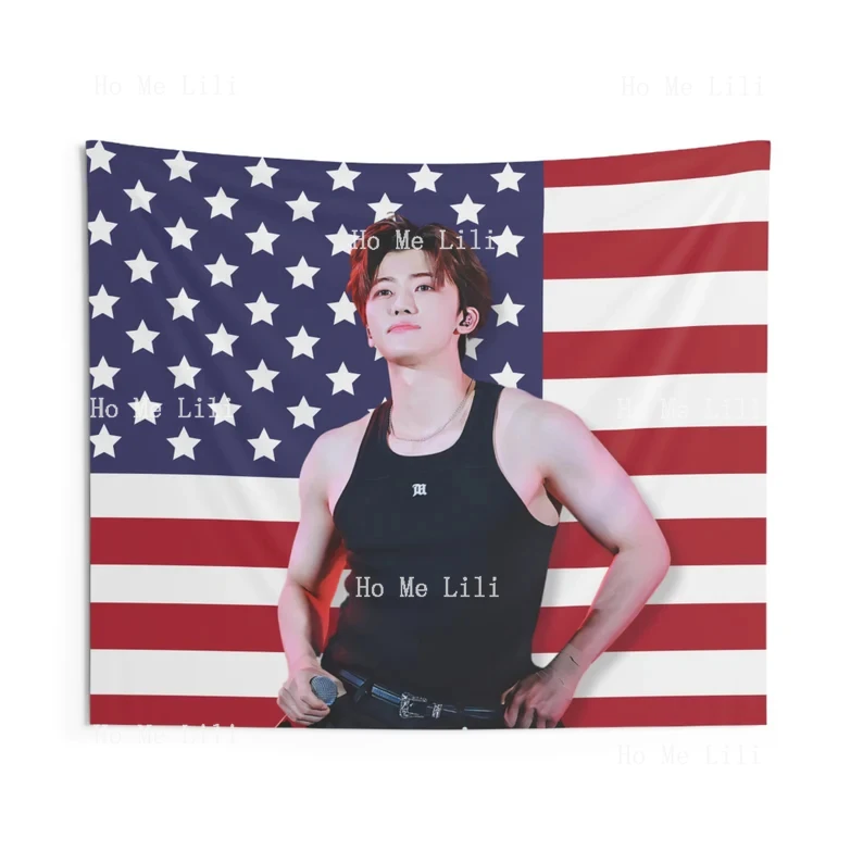 Флаг Джежемина Kpop Американский флаг Гобелен Декор Подарок для фанатов