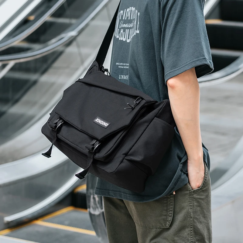 Male's Messenger Bags Commuter School Shoulder Waterproof High Quality Large Capacity Crossbody Sling Bags  For Teenagers