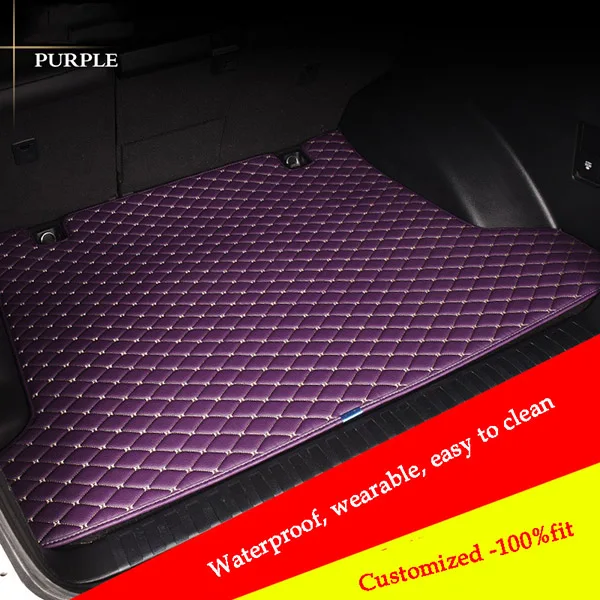 

custom car mat trunk For mercedes w211 cla w212 w245 e-klasse gla w176 glk gle a180 car accessories styling Diamond trunk mat