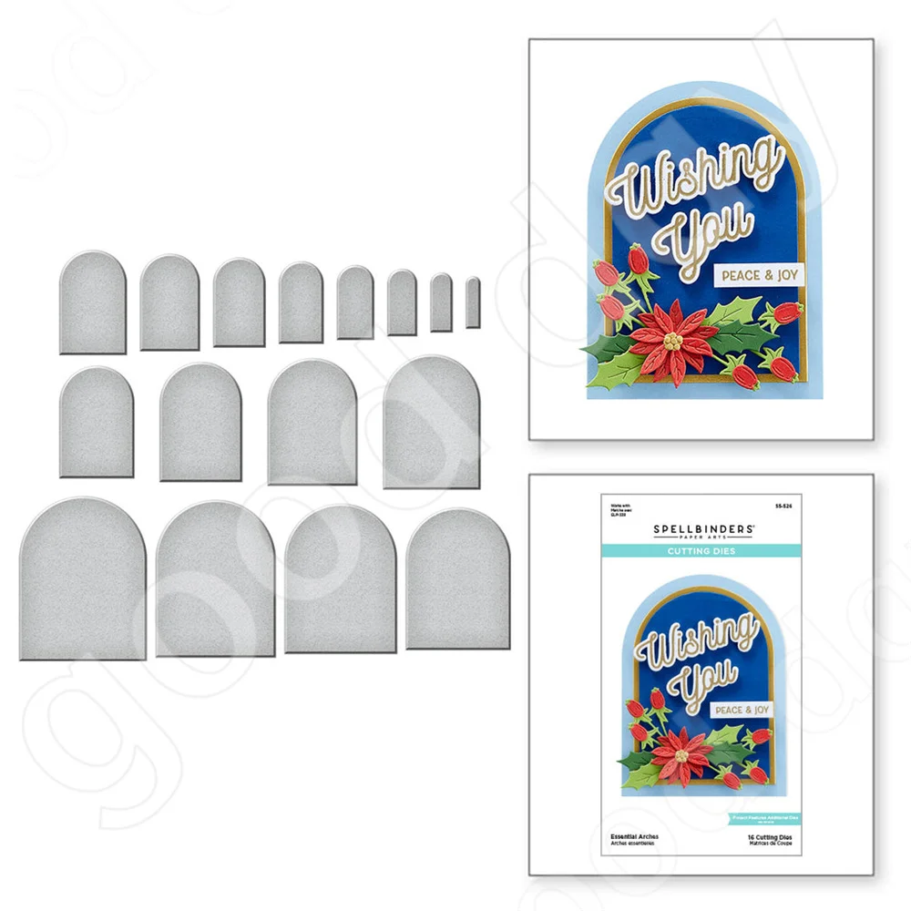 

Arrival Arches Etched Metal Cutting Dies Scrapbook Diary Decoration Stencil Embossing Template Diy Greeting Card Handmade New