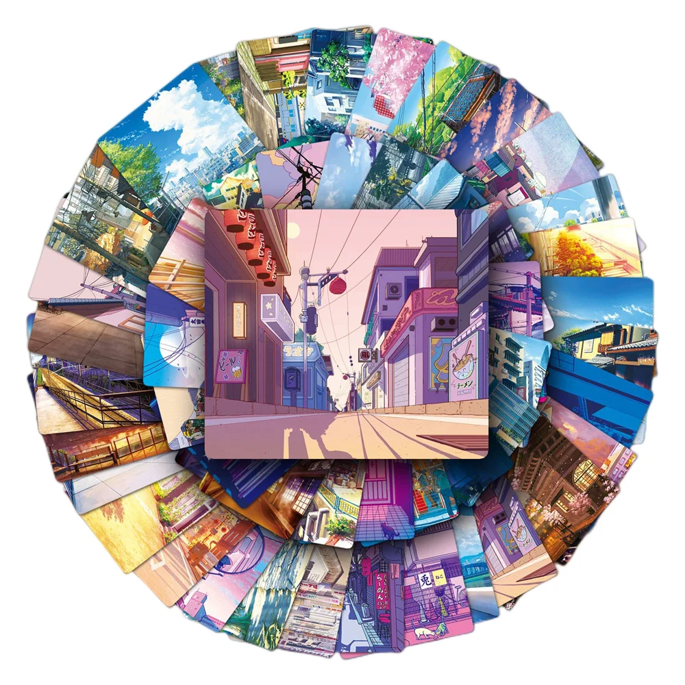 

10/30/50PCS Japanese Anime Manga StreetView Theme Stickers For Luggage Laptop Computer iPad Phone Notebook Cup Sticker Wholesale