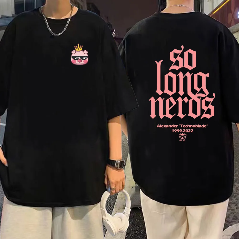 

Technoblade Merch Harajuku Tops Summer Short Sleeve Men Women Technoblade T shirt Cotton