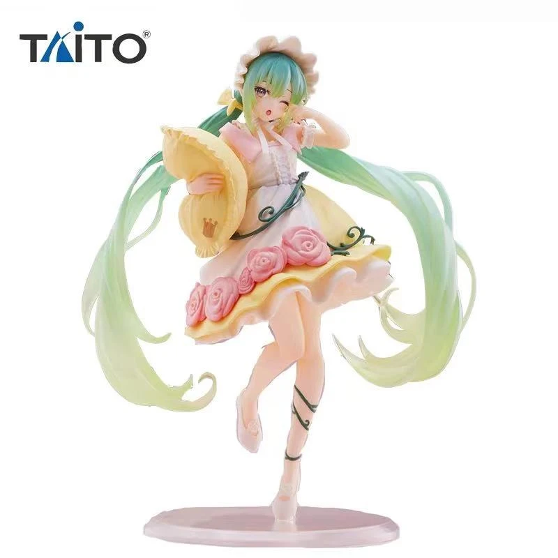 

IN Stock Original Taito Hatsune Wonderland Sleeping Beauty Ver. Action Anime Figure Model Toys Kawaii Doll Child Miku Gift