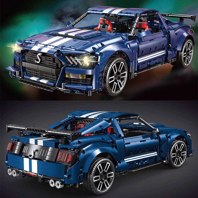 

Совместим с конструктором Lego High-Tech MOC Mustang GT500, конструктор суперкар, модели 1:10, гоночный автомобиль, детские игрушки, подарки