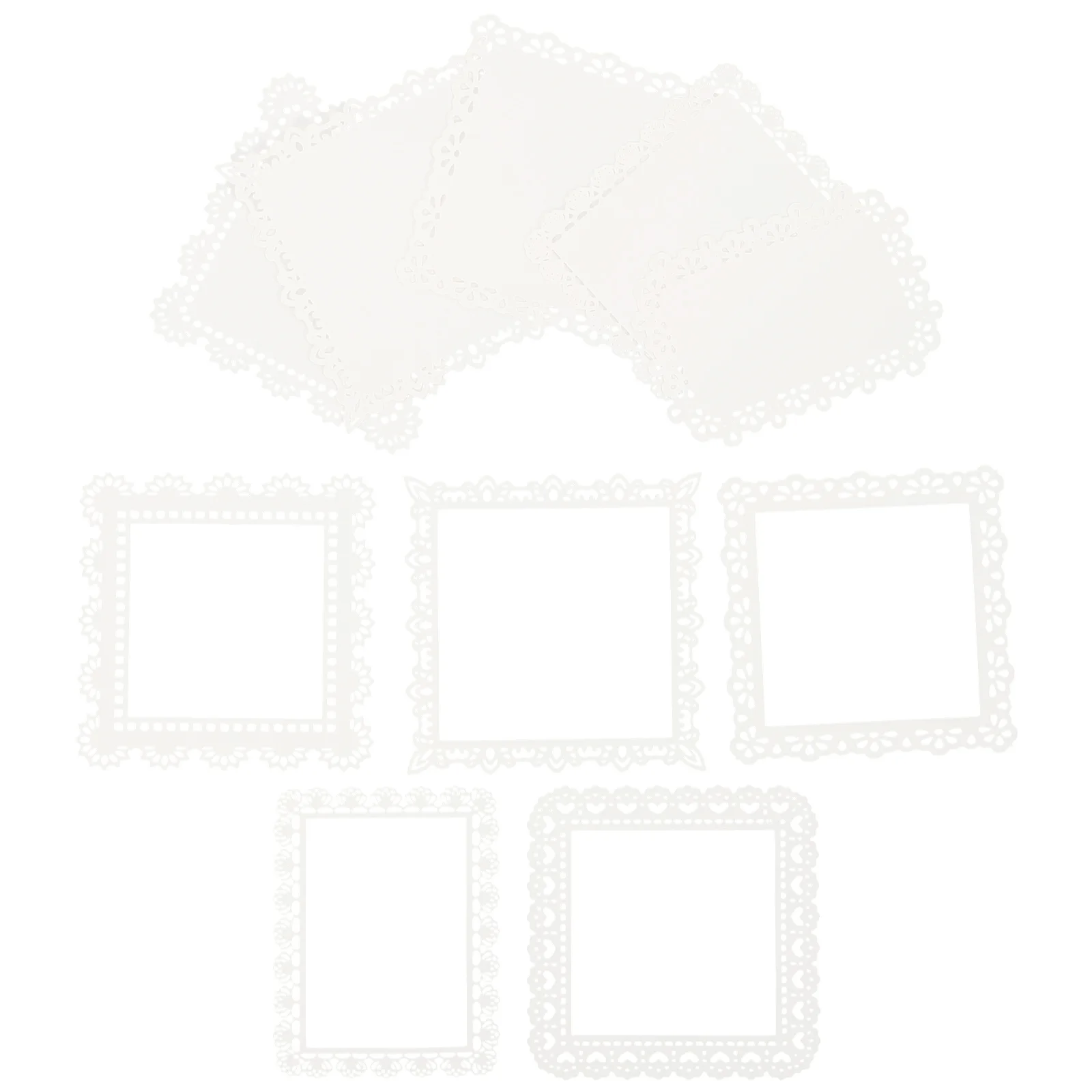

Paper Lace Scrapbook Stickers Vintage Supplies Diy Frame Handmade Decorative Making Washi Decorations Label Sticker White Album