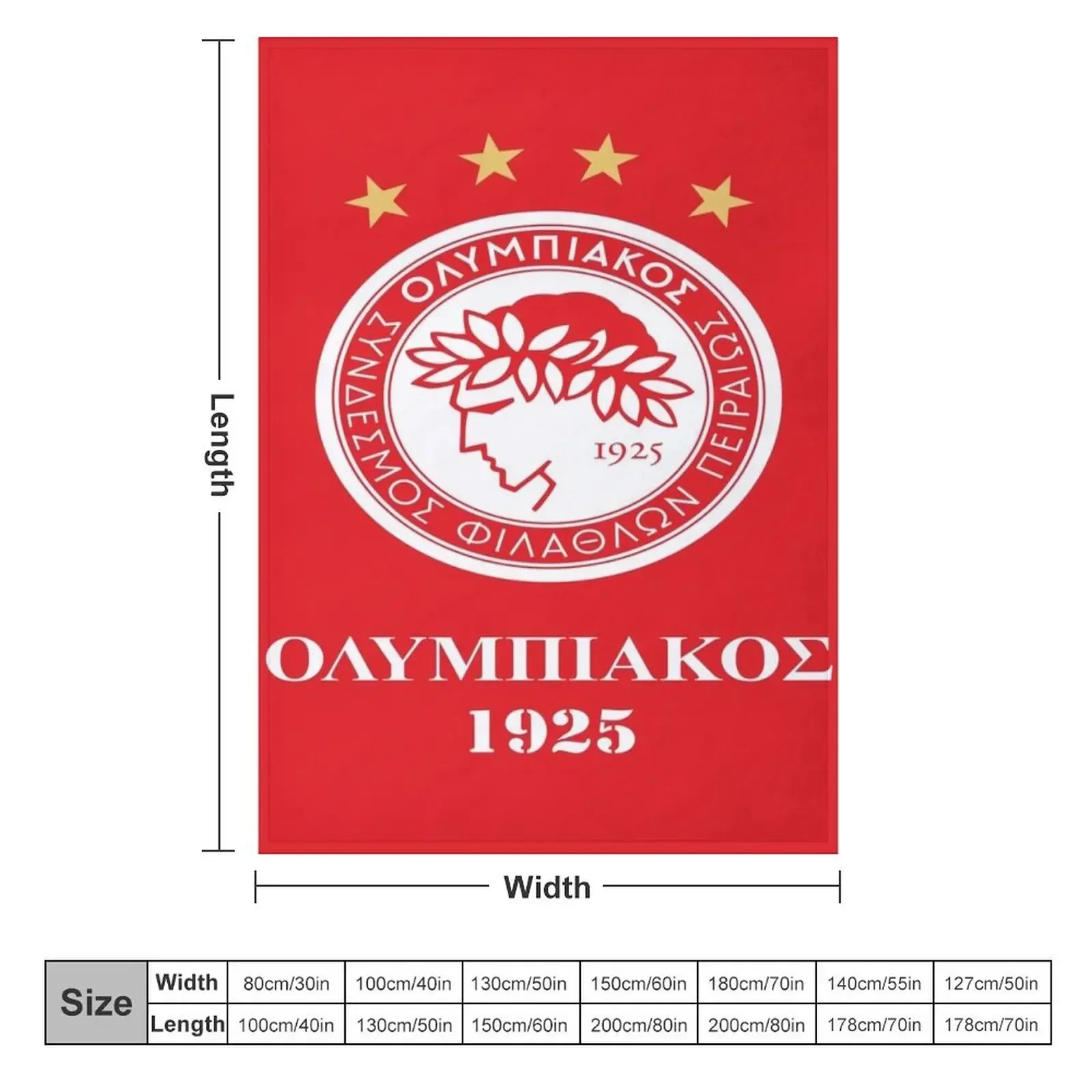 Одеяло OLYMPIAKOS PIRAEUS FC для детей на зиму винтажные одеяла