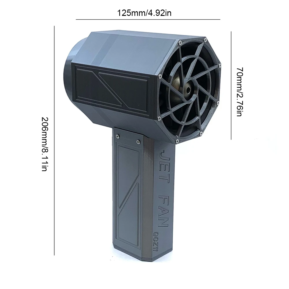 Мощный вентилятор 2000 Вт 70 мм бесщеточный двигатель турбо-сильный с интерфейсом