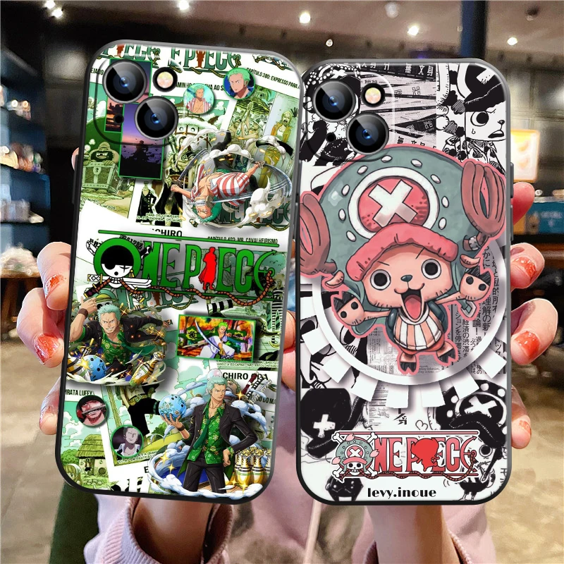 

Japan One Piece Bandai Anime Phone Case For Apple iPhone 13 12 11 Pro 12 13 Mini X XR XS Max SE 6 6s 7 8 Plus Black Coque