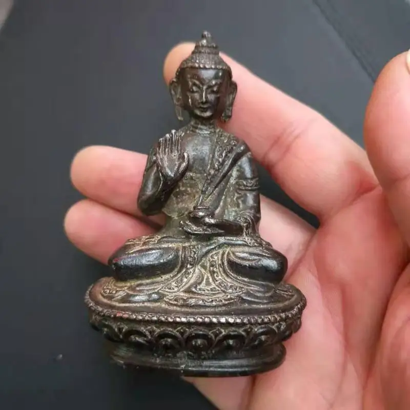 

Collect China Tibet Buddhism Bronze The Medicine Buddha Amitabha Buddha Statue