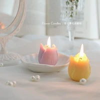 tulip candle mold 3d silicone mold diy handmade flower soap chocolate cake mold wax mold soap forms soap making supplies