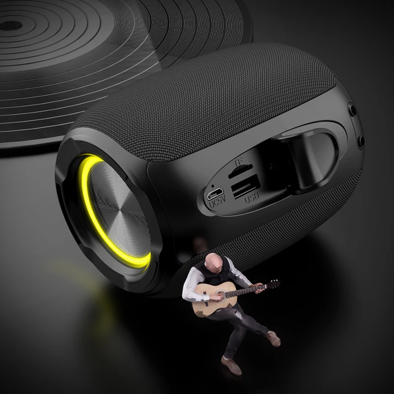

Portable Speaker Bluetooth Caixa De Som Vibro Speaker Outdoor IPX6 Waterproof Support TF Card FM Radio Bass Stereo Sound