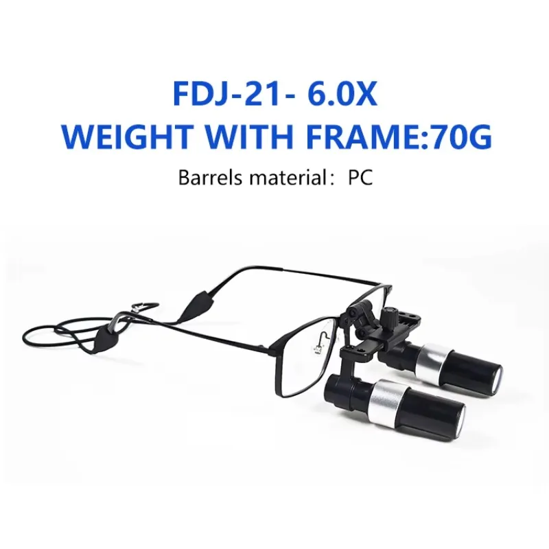 Фото Burite 6.0X Стоматологические Лупы Krpler 6x Регулируемая PD Работа Увеличительное Стекло Стоматологические и лупы №3