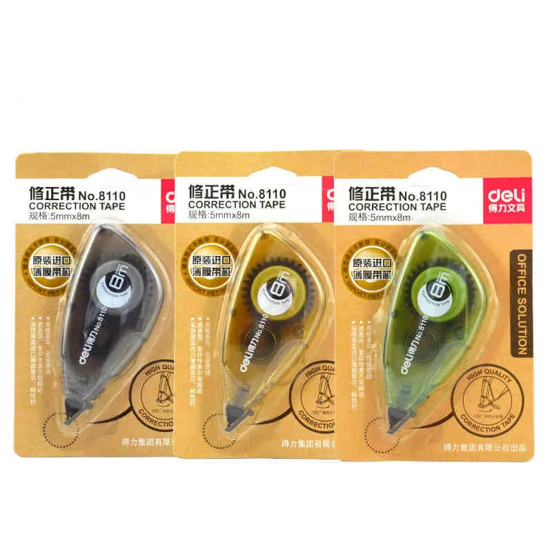 

8110 Корректирующая лента для учащихся, 8 метров, длинные, с большой емкостью, корректирующие наклейки, технические принадлежности