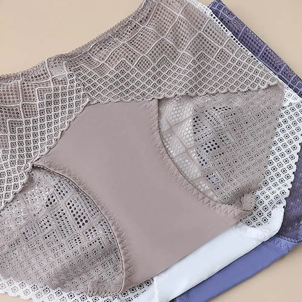 

High Waist Transparent Underwear Underpant Brief For Women Lace Panties Female Lingerie Women Thong Traceless Panties