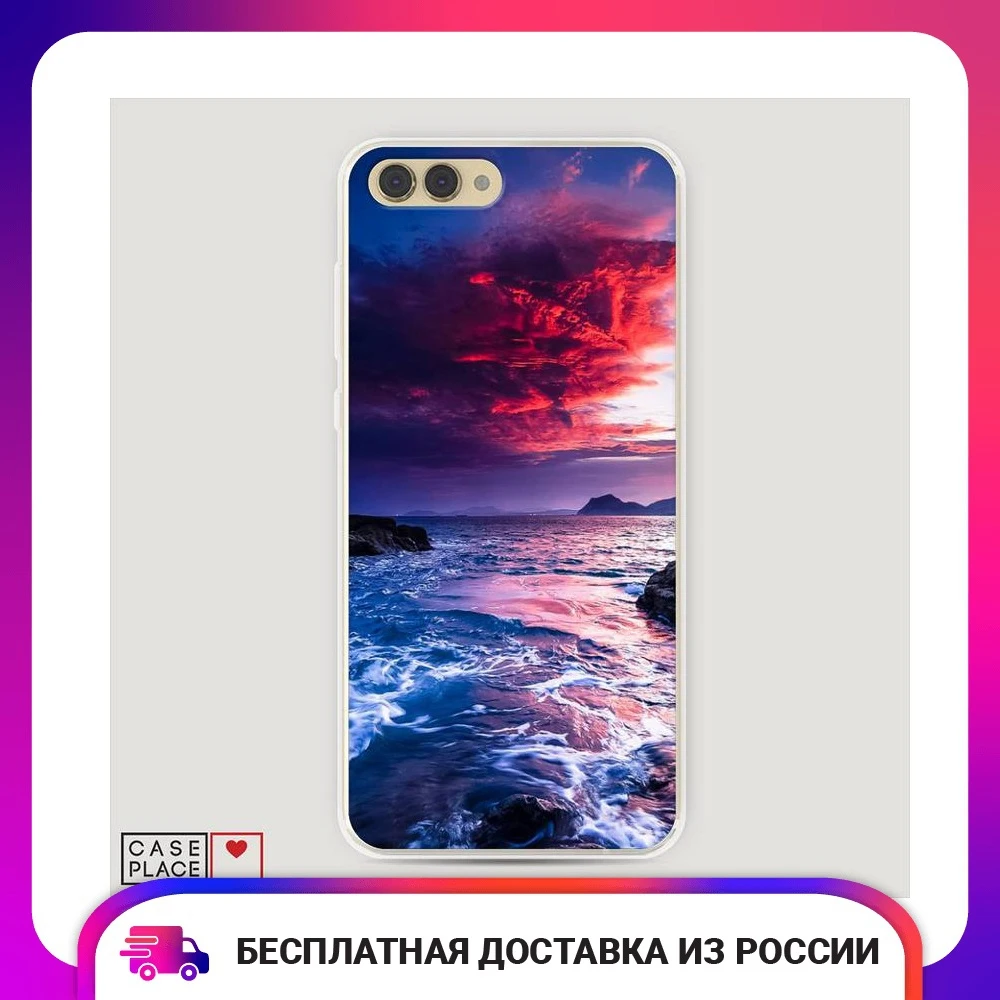 Чехол Силиконовый для Huawei Honor V10 (View 10) Волны 1 защитный тонкий мягкий