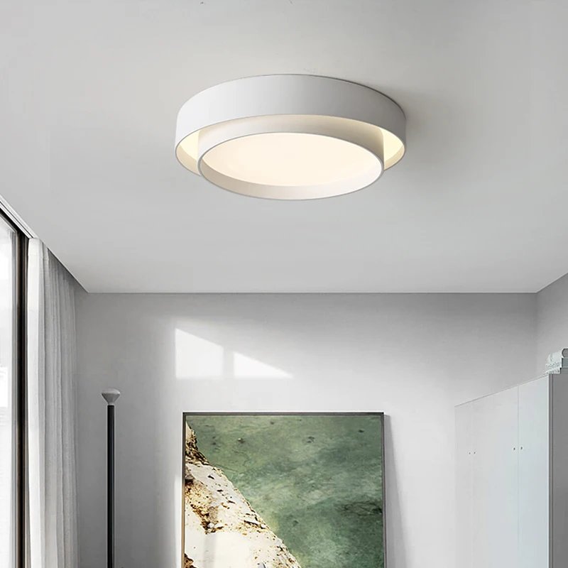Скидка Светодиодный потолочный светильник для спальни, кладовой, кухни, ванной комнаты, гостиной, круглый потолочный светильник, современный прос...