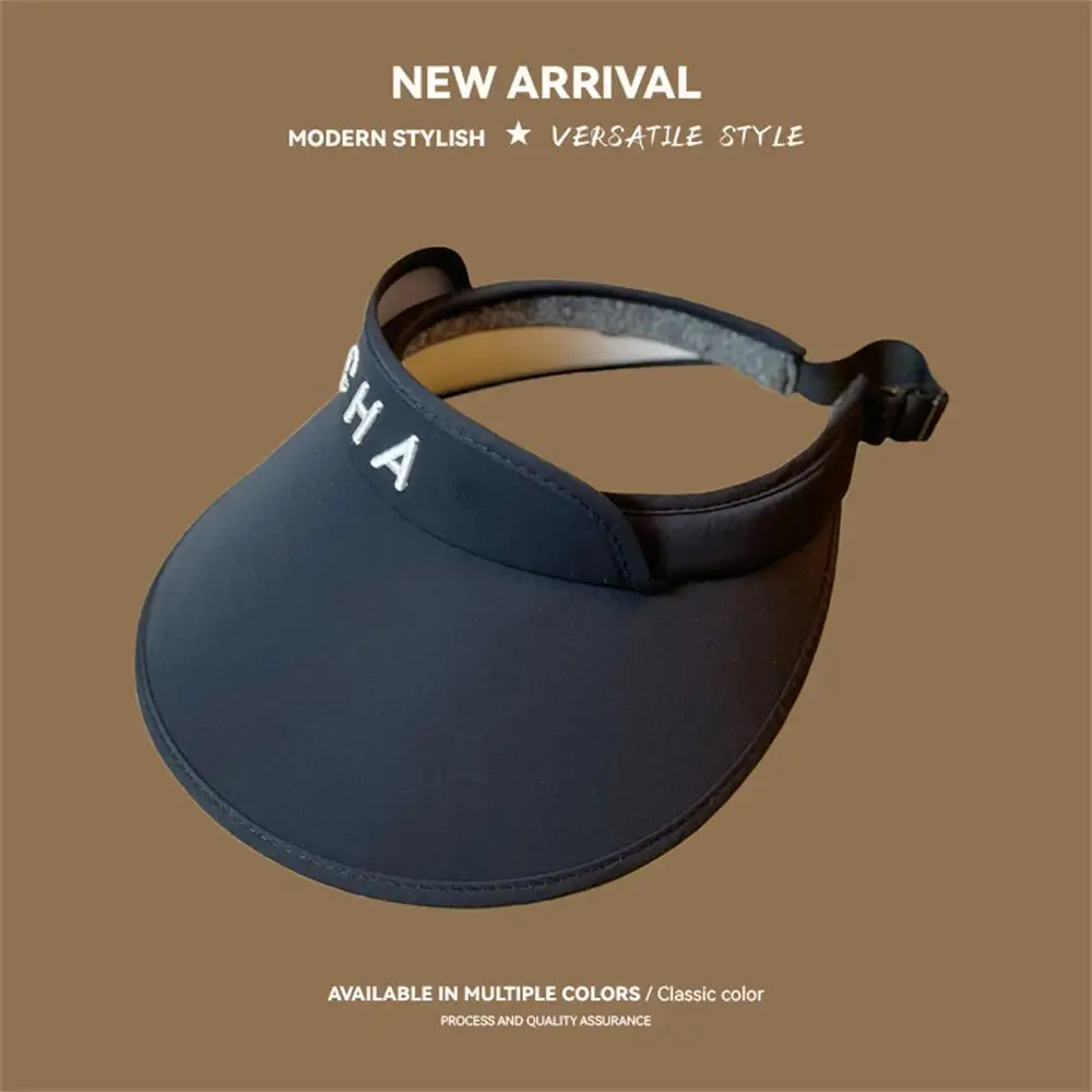 Empty Top Hat Non Irritating Adjustable Sun Hat Ventilate Non Fading Running Sun Protection Cap Beach Foldable Curled Hat Purity