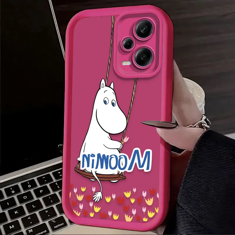 Фото Чехол Cartoon Lovely-M-moomins для Xiaomi Redmi Note 13 14 12 11 Pro Plus 5G 14S 12S 11S 10S 10 9 Redmi 14C 13C 12C 12 4G Cover №3
