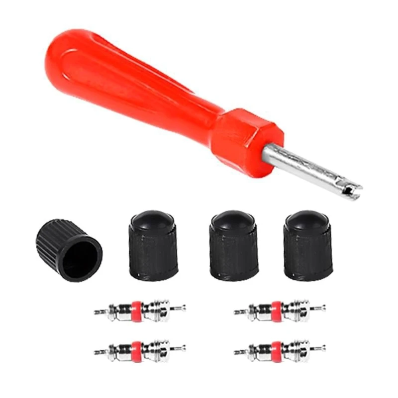 

Tire Removal Tools with Cores Caps 9in1 Tire Repair