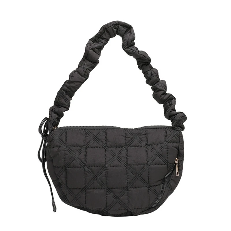 

Reusable Crossbody Shoulder Bag Shopping Bags Drawstring Lightweight Fashion Cloud Shoulde Grocery Pouch Beach Bag