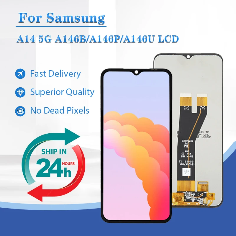 

6.6 Inch A14 5G LCD For Samsung Galaxy A146B Display With Touch Panel Screen Digitizer A146P A146U Assembly Free Ship Brand New