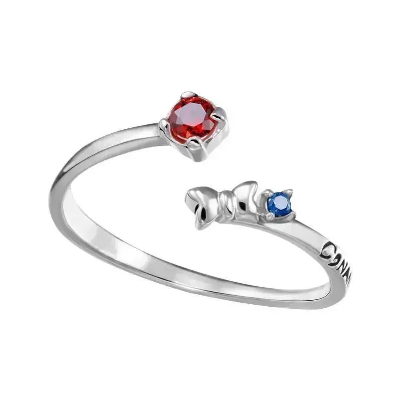 Женское кольцо в стиле аниме Детектив Конан стразы женские кольца ювелирные