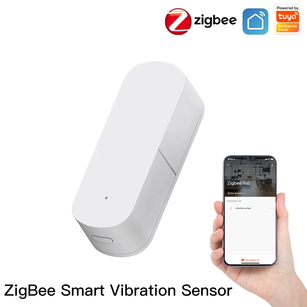 

Moes Zigbee Smart Vibration Sensor Detection,Tuya Smart Life APP Notification,Real-Time Motion Shock Alarm,History Record