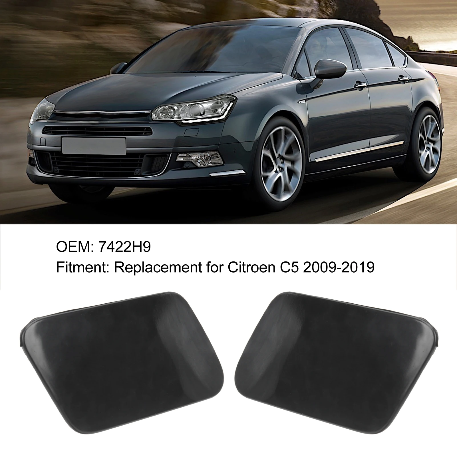 Передний бампер крышка шайбы фары 7422H9 автомобильные аксессуары замена для C5 2009 ‑