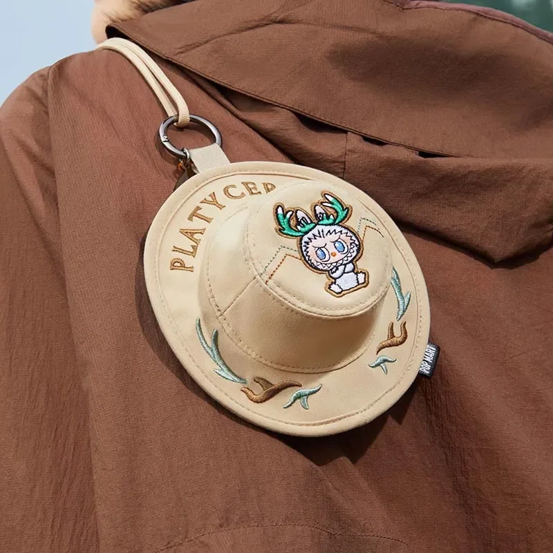 Оригинальная серия Labubu Spring Wild Home слепая коробка рыбацкая шляпа сумка кавайная