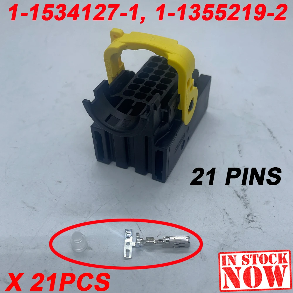 

21 Pin 1-1534127-1 1-1355219-2 With Terminal TE Tyco Connector Female Wiring Socket Plug Original Authentic 21-Ways, In-Line,NEW