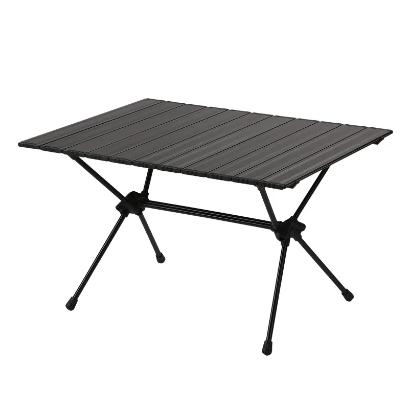

Outdoor aluminum alloy folding table adjustable height camping aluminum plate table barbecue picnic table tactical table