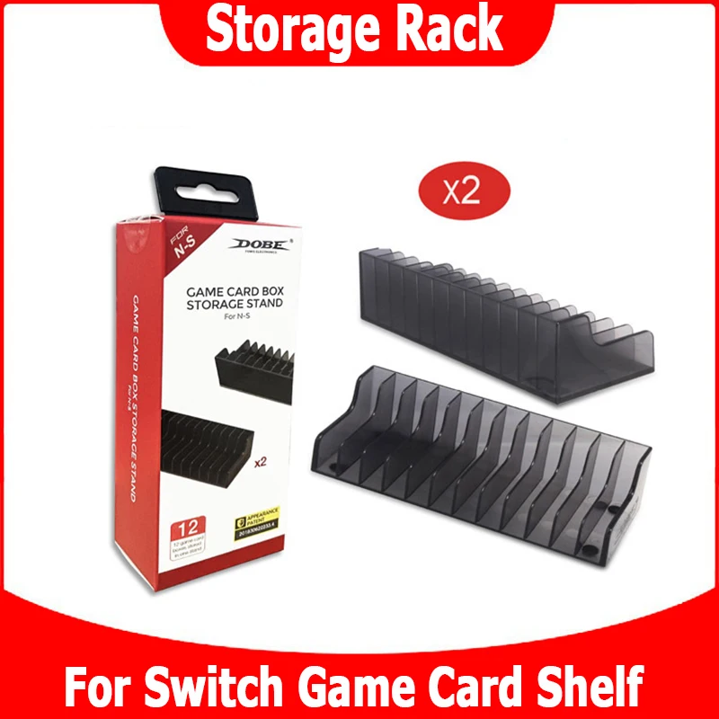 For Switch Lite Storage Shelf 2pcs Game Card Box Storage Stand CD Disk Holder Support For Nintendo Switch NS For 24pcs CD Disks