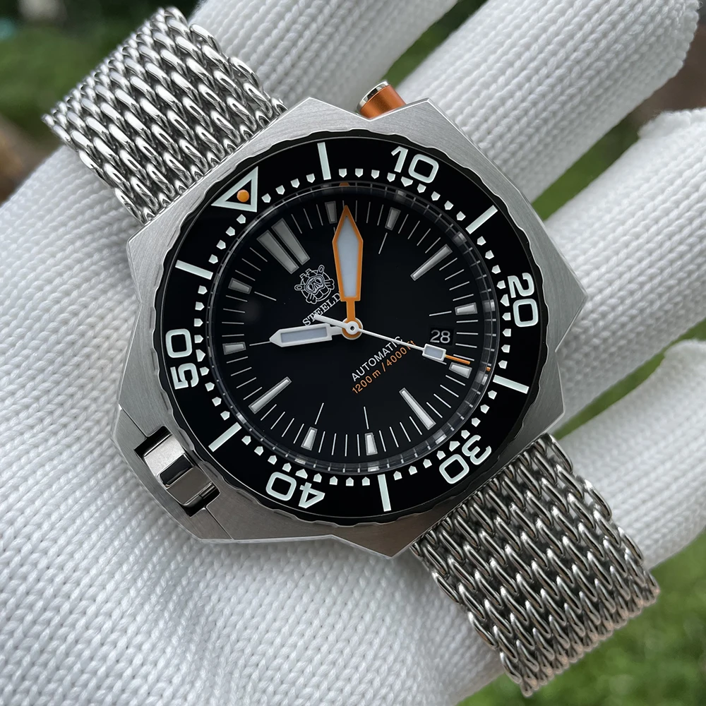 Новое поступление заводская цена водонепроницаемые часы Steeldive SD1969 1200M NH35