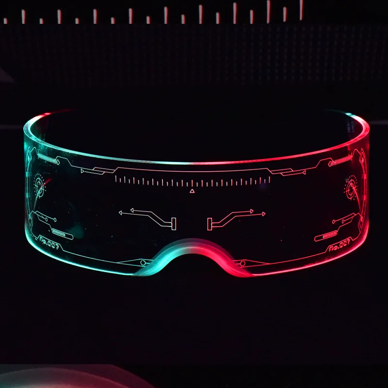 

Fashion Acrylic Luminous Glasses Bar Party Ball Atmosphere Props Cool Colorful LED Technology Sense Glasses