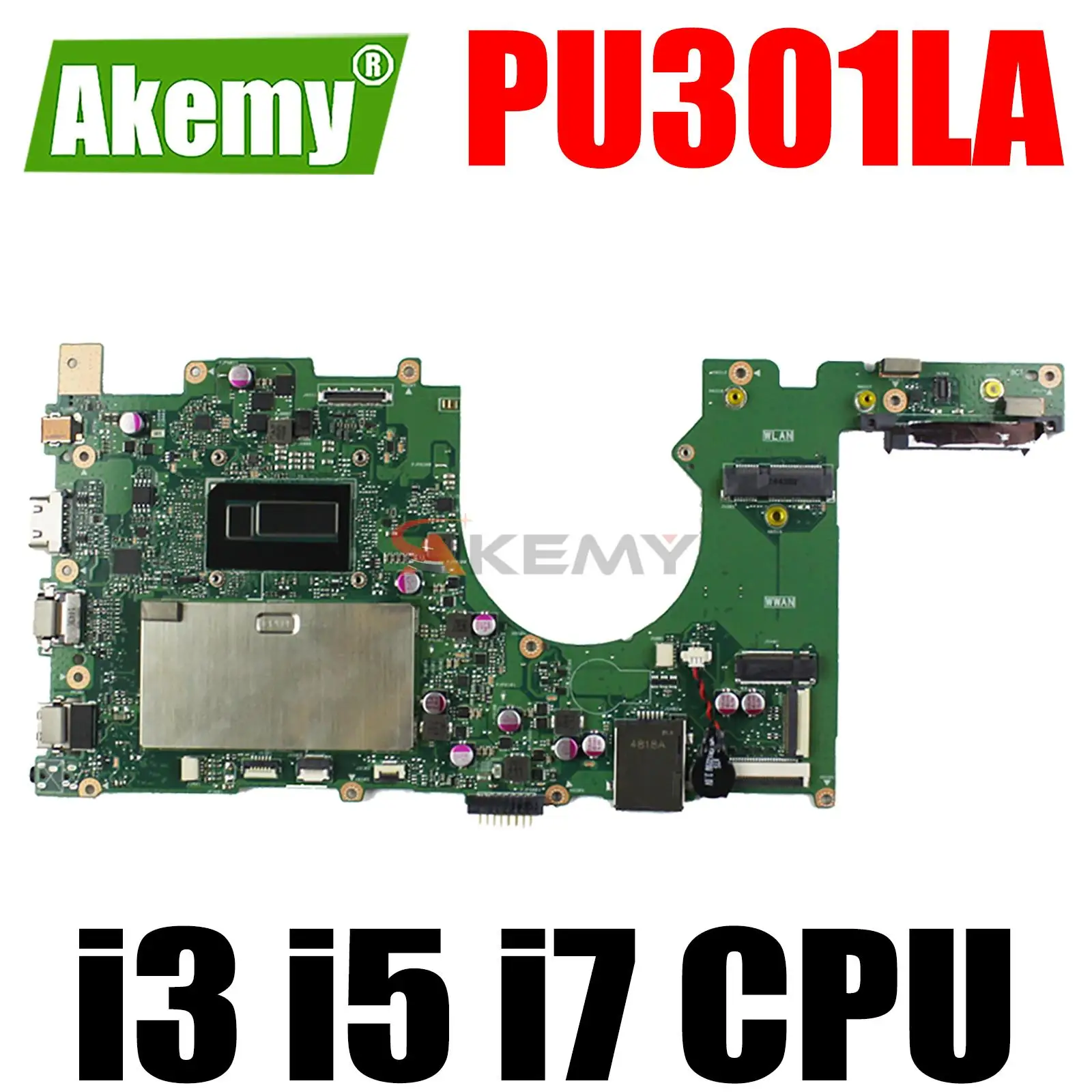 

PU301LA i3-4th Gen i5-4th Gen i7-4th Gen CPU Motherboard for ASUS PU301LA PU301L Laptop Motherboard Mainboard