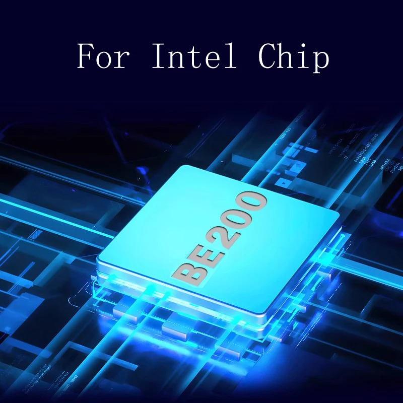 Wi-Fi-карта BE200 WIFI7 Wi-Fi 7 для Intel Bluetooth 5 4 M.2 BE200NGW 2 4/5/6 ГГц 8 Гбит/с ПК и ноутбуков на базе