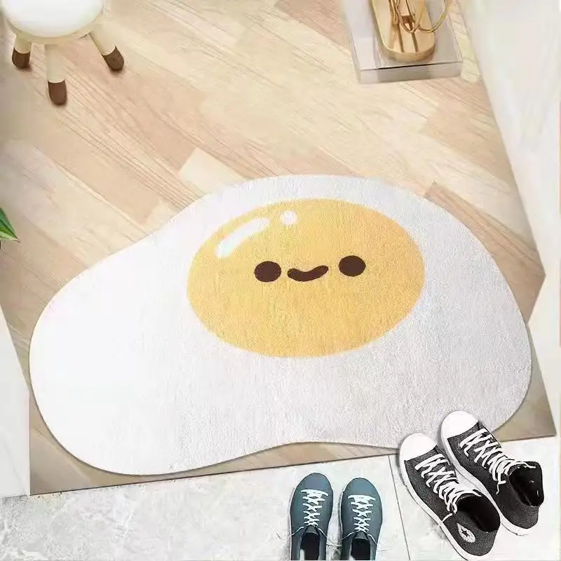 modern simple living room bedroom study carpet art line nordic cartoon irregular floor mat free global shipping