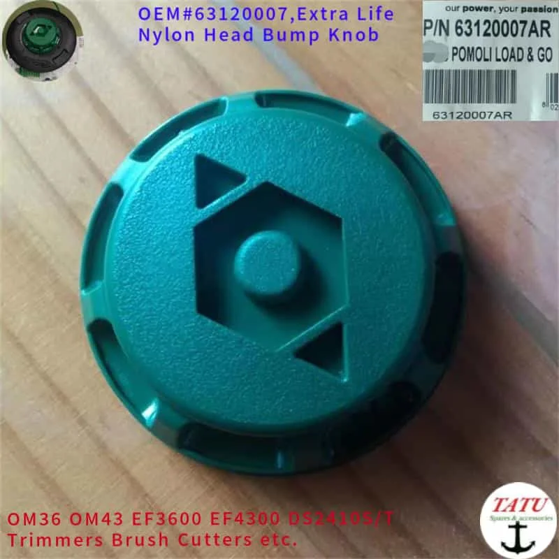 

OM36 TRIMMER NYLON HEAD BUMP KNOB 63120007 LOAD&GO FOR EMAK EFCO EF3600 EF4000 4300 2410 OLEO-MAC OM43 DS2410 400 BRUSHCUTTER